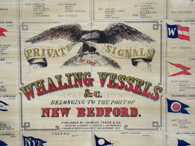 "Private Signals of the New Bedford Whaling Fleet" published by Charles Taber in 1857
